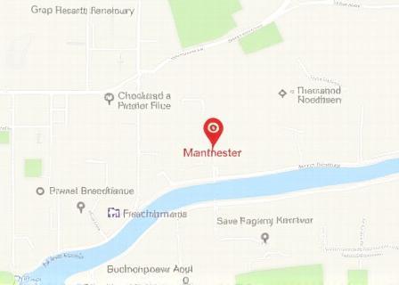 Map showing SwiftParcel Manchester office